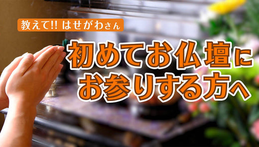 教えて!! はせがわさん 初めてお仏壇にお参りする方へ