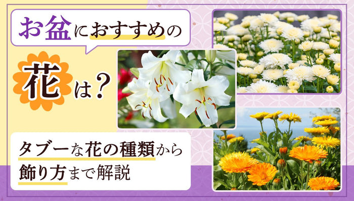 お盆におすすめの花は？タブーな花の種類から飾り方まで解説