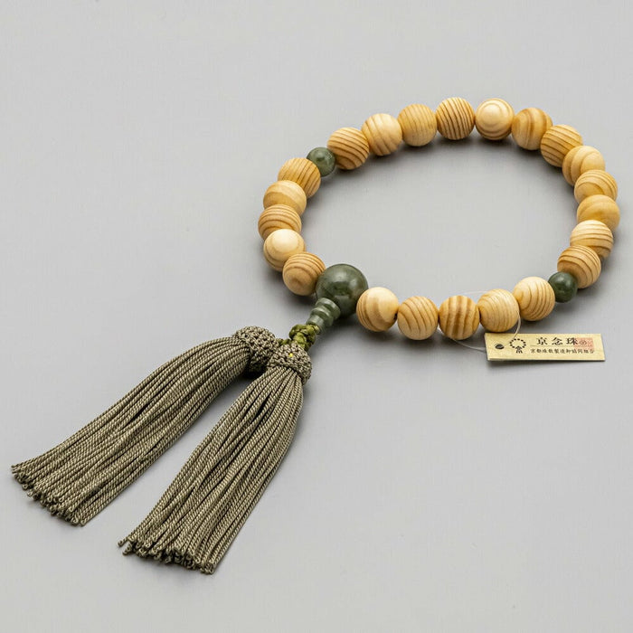 数珠 日本の木 槇 独山玉仕立 正絹房深草 | お仏壇のはせがわ公式通販