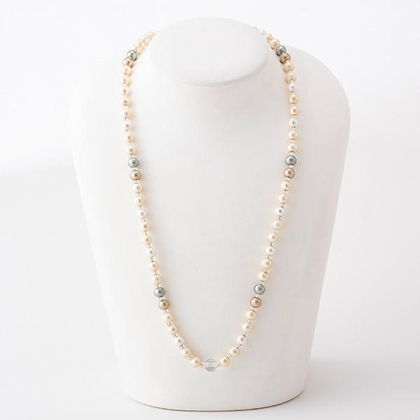 数珠 ネックレス念珠 コットンパール マルチ | お仏壇のはせがわ公式通販