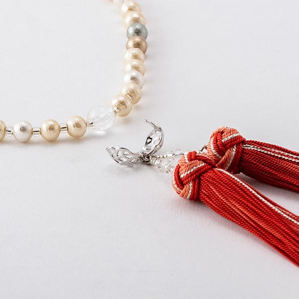 数珠 ネックレス念珠 コットンパール マルチ | お仏壇のはせがわ公式 