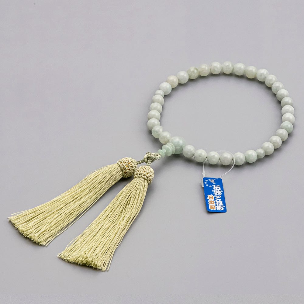 数珠 糸魚川翡翠 共仕立 頭付正絹弥勒房 | お仏壇のはせがわ公式通販