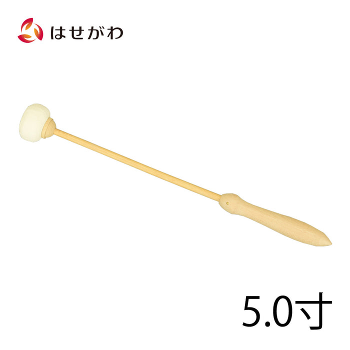 木魚バイ 籐柄 白皮巻 5.0寸 | お仏壇のはせがわ公式通販