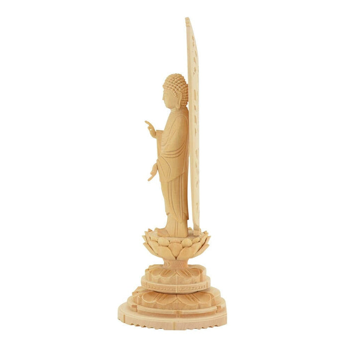 仏像 浄土 白木 丸台 4.0寸 | お仏壇のはせがわ公式通販