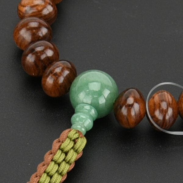 数珠 栴檀 ヒスイ仕立 2色籠編 みかん22玉 | お仏壇のはせがわ公式通販