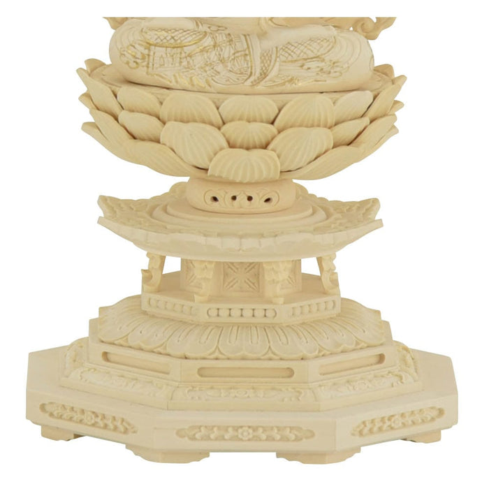 仏像 大日 ツゲ 八角 金粉紋様 2.0寸 | お仏壇のはせがわ公式通販
